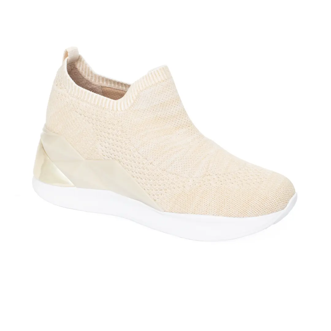 Chic Knit Slip-On Wedge Sneaker